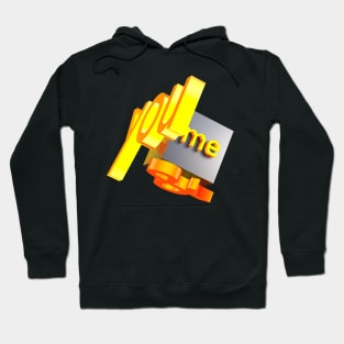 Text you and me gradient Hoodie